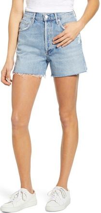 A Gold E Dee Ultra High Waist Cutoff Denim Shorts in Chimes at Nordstrom, Size 28