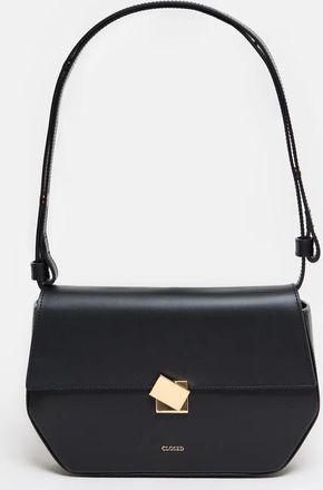 Closed Womens Soft Leather Shoulder Bag In Black