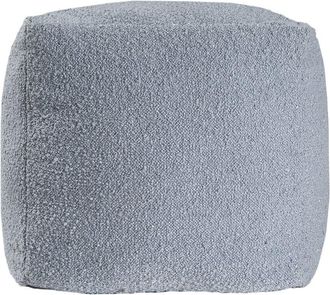 LR Home Lr Home Boucle Contemporary Boucle Handmade Textured Pouf