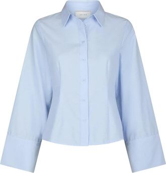 Neo Noir Blouses & Shirts - Dames - Overhemden - Blauw - XS - Overhemden