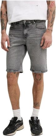 Karl Lagerfeld Heren, Korte broeken, Grijs, Maat: W30 Denim