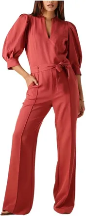Aaiko Jumpsuits & Playsuits, Dames, Rood, S, Polyester, Hellen PES 588 Jumpsuit