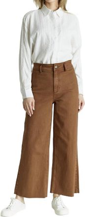 OAT New Yor High Rise Wide Leg Jeans In Harvest Brown