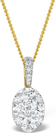 The Diamond Store Diamond Oval Galileo 0.52CT Pendant Necklace in 18K Gold - R4640