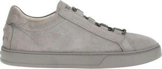 Tod's Sportivo Elastico Cassetta 04L - Heren - Sneakers - Grijs - 41 1/2 EU - Leer - Schoenen