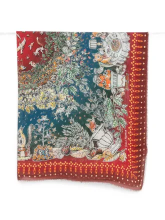 Faliero Sarti herfst-winterstola met print