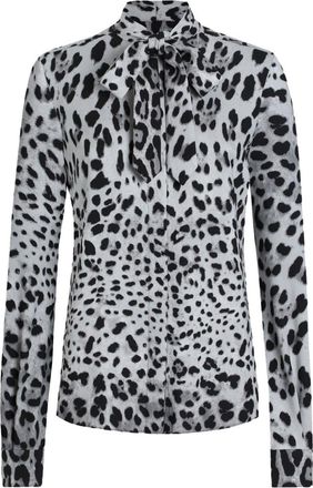 Dolce & Gabbana Leopard-Print Blouse - Womens - Silk/Elastane