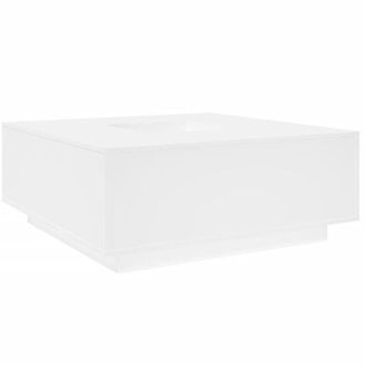 vidaXL Vidaxl - Mesa De Centro Madera De Ingenier&iacute;a Blanca 100x100x40 Cm