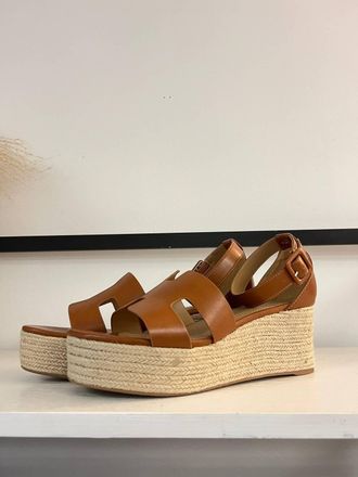 Bambooa Womens Luxe Wedge Sandal In Mocha