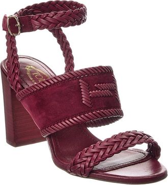 Tod's TodS Suede & Leather Sandal