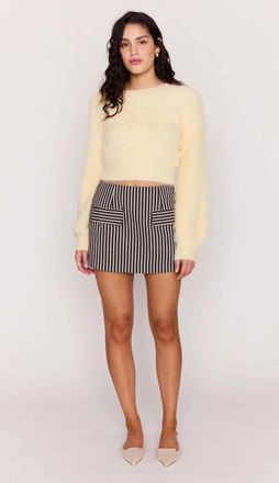 Minkpink Lola Fluffy Knit Jumper In Butter