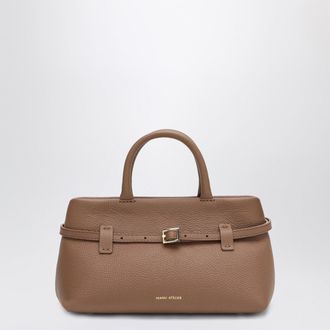 Manu Atelier Le Cambon 25 Mocha Mousse Bag In Suede