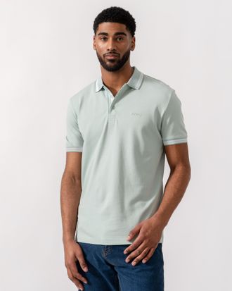 HUGO BOSS Mens Paddy Polo Shirt in Sage Cotton - Size X-Large