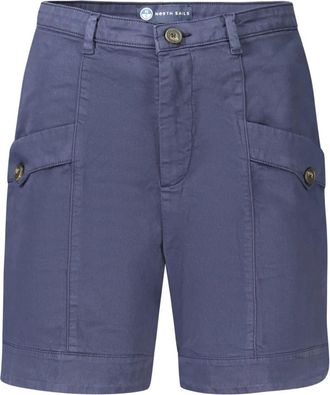 North Sails Korte broek - Heren - Korte Broeken - Blauw - W44 - Katoen - Korte Broeken