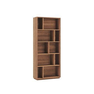 HERDASA Estanter&iacute;a Librer&iacute;a, Colecci&oacute;n Nack, Con 5 Niveles De Altura En Melamina Color Nogal