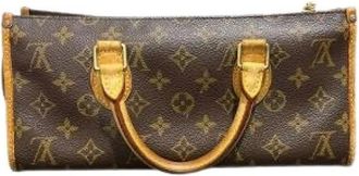Louis Vuitton Pre-owned Popincourt Monogram Handtas - Dames - Vintage Handtas - Bruin - ONE Size - Leer - Vintage