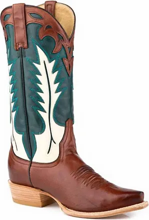 Roper Womens Jess Snip Toe Boots In Brown