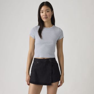 Levi's Hayes Cropped Tee - Womens - XS - Blue