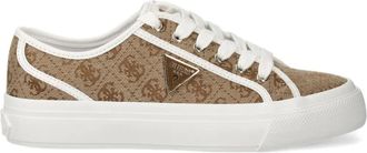 Guess Co logo-print sneakers - women - Rubber/Fabric/Fabric - 36 - Neutrals