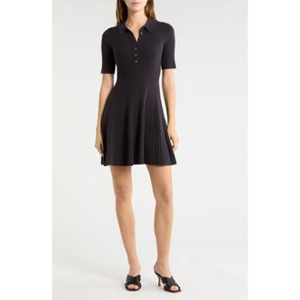 Paige Olie Rib Dress in Midnight at Nordstrom, Size X-Large