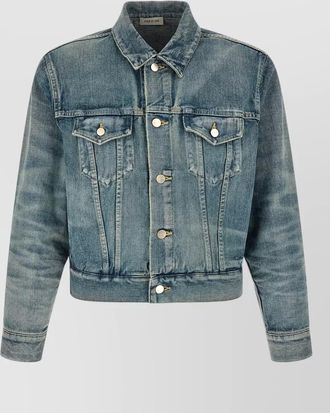 Fear of God trucker jacket chest pockets long sleeves hardware