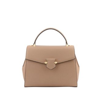 Pourchet S&egrave;vres Medium Handtas - Dames - Handtassen - Beige - ONE Size - Leer - Tassen