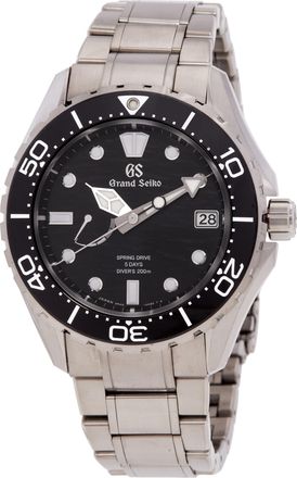 Grand Seiko Pre-owned Grand Seiko Evolution 9 Automatic Black Dial Mens Watch SLGA015G