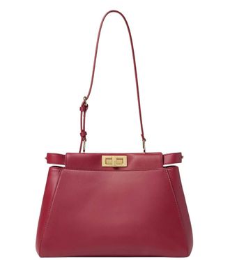 Fendi Red My Peekaboo Small Shoulder Bag