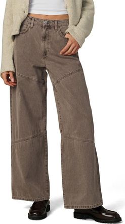 Joe's The Harlowe Seamed High Waist Wide Leg Jeans in Tiramisu at Nordstrom, Size 25