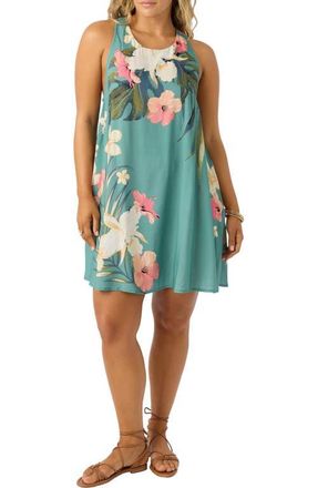 O'Neill Anabelaa Floral Sleeveless Sundress in Oil Blue at Nordstrom, Size Small