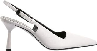H&ouml;gl Witte Ruby Pumps voor Vrouwen - Dames - Pumps - Wit - 41 EU - Leer - Schoenen