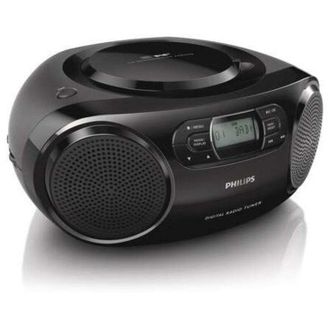 Philips Azb500/12 Radio Cd Con Dab+, Reproductor De Cd (dab+/fm, Refuerzo Din&aacute;mico De Graves, Funci&oacute;n De Repetici&oacute;n Y Reproducci&oacute;n Aleatoria, Entrada De Audio