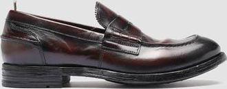 Officine Creative Balance 011 Leather Penny Loafers in Burgundy at Nordstrom, Size 43.5