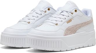 Puma Sneaker PUMA KARMEN II IDOL TOPCAT, Damen, Gr. 37,5, puma wei&szlig;, frosted ivory, Synthetik, animal-print, Schuhe Sneaker