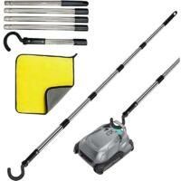 OEM Gancho Para Robot De Piscina Con Mango Telesc&oacute;pico De Acero Inoxidable De 180 Cm (5 Secciones), P&eacute;rtiga Multifuncional Para Aspiradora, Red De Skimmer