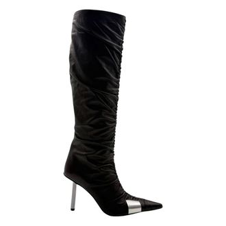 Gia Borghini Heeled Boots, female, Black, Size: 7 1/2 US Stivale Parisi