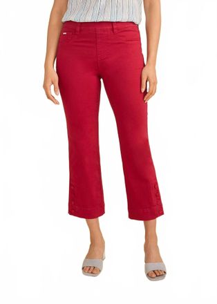 FDJ Denim Boot Crop Pants In Lava Red