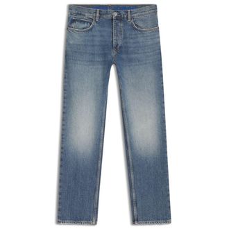 HUGO BOSS Blue regular-fit jeans in whiskered denim
