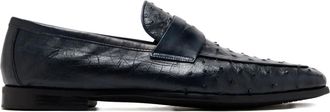 Magnanni Mocassini penny in pelle - Blu