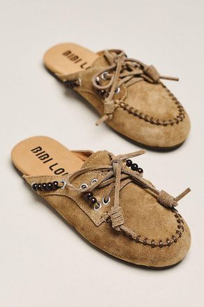 Bibi Lou Beaded Moccasin Mules