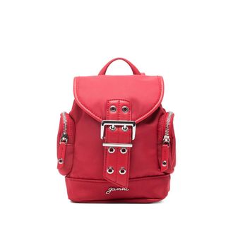 Ganni Buckle-detail Backpack