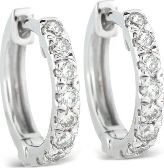 Luxury Bazaar Orecchini a cerchio con diamanti - Argento