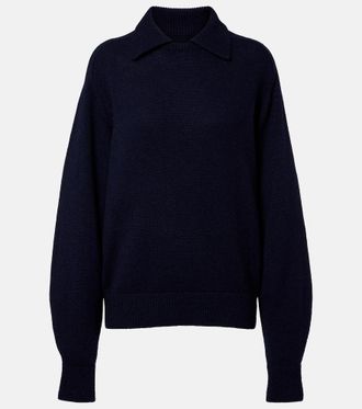 Khaite Jackson wool and cashmere polo sweater