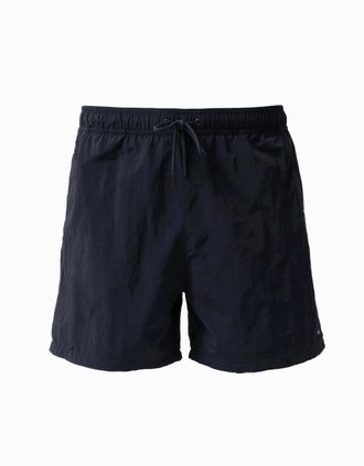 Tommy Hilfiger Mens Tommy Hilfiger Solid Mens Drawstring Swimming Shorts - Desert Sky - Blue/Black - Size: 37/36/32