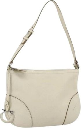Ferragamo Pre-owned Shoulder Bags, female, White, Size: ONE SIZE Pre-owned Shoulder Bag