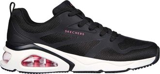 Skechers Dames/Dames Tres Air Uno Revolution-Airy Skech-Air Trainers (Zwart/roze)