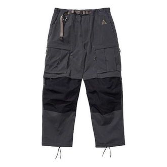 Nike Mens Nike ACG 2 In 1 Waterproof Functional Multiple Pockets Casual Bundle Feet Long Pants/Trousers Black CV0655-070
