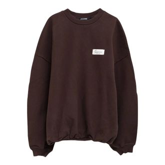 Jacquemus Felpa girocollo Montaigne - - Sweatshirts & Hoodies - Donna - Marrone - L