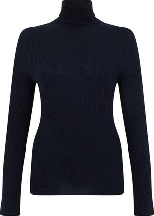 Fabiana Filippi Sweater met hoge kraag - Dames - Coltruien - Zwart - S - Wol - Truien & Vesten