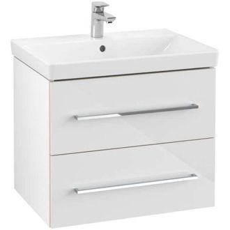 Villeroy & Boch Avento M&oacute;dulo De Lavabo A899000, 2 Extra&iacute;bles, Anchura 630mm, Color: Blanco Cristal - A89000b4
